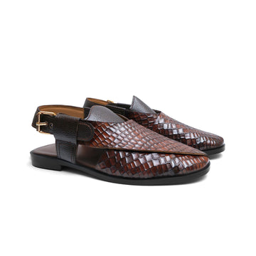 Embossed Peshawari Chappal WS-862