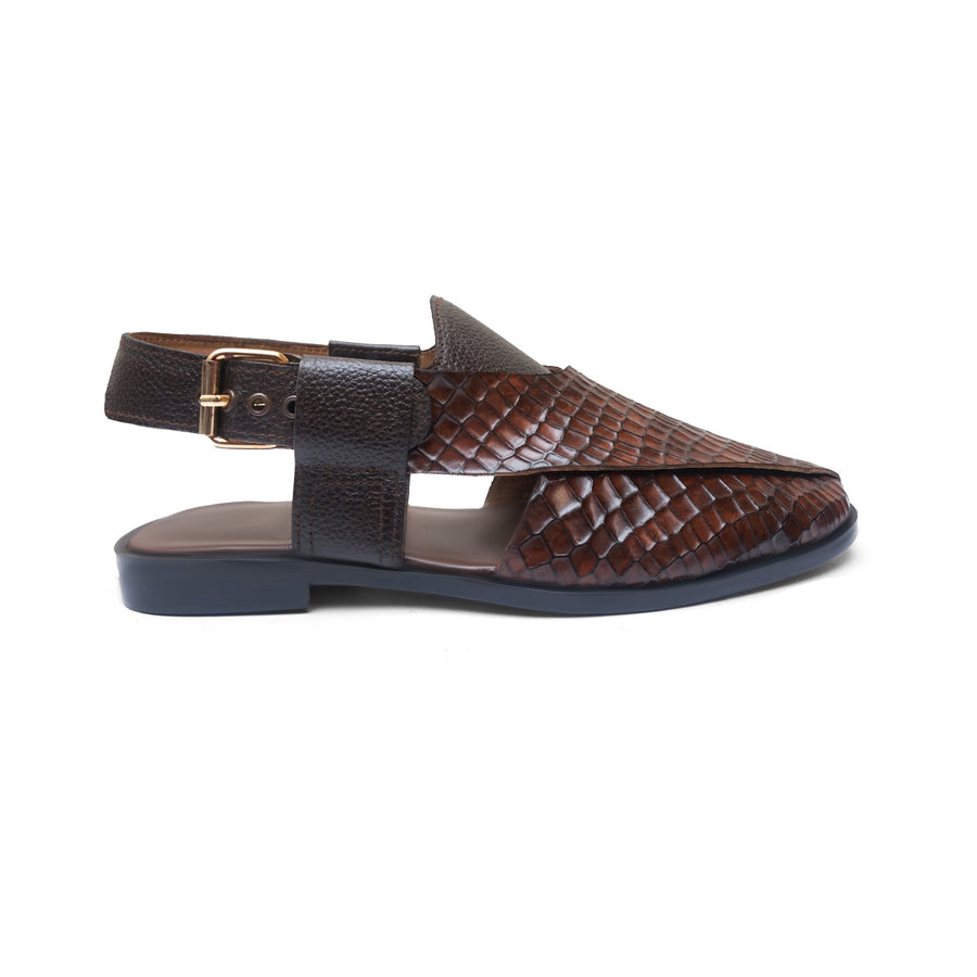 Embossed Peshawari Chappal WS-862