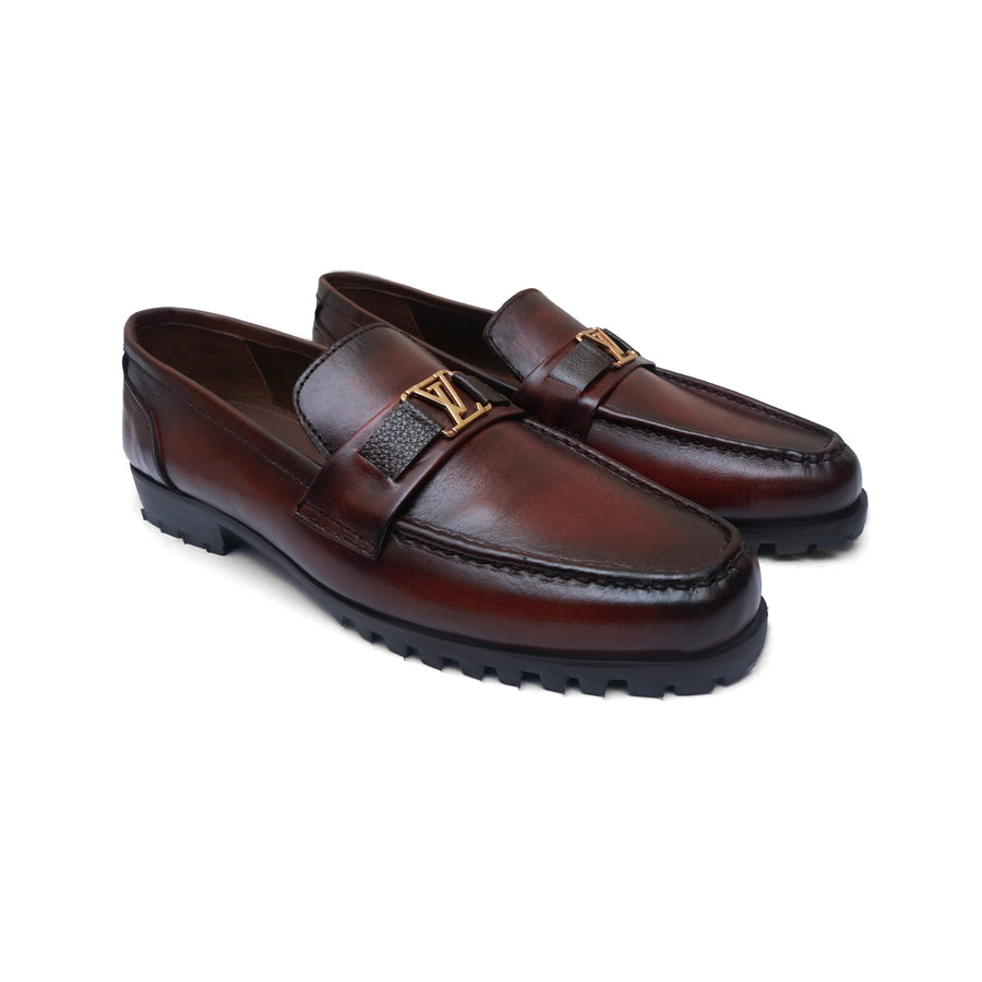 Oxblood Chunky Loafers WS-859