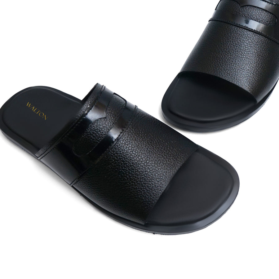 Noir Black Chappal WS-5010