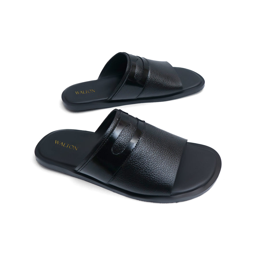 Noir Black Chappal WS-5010