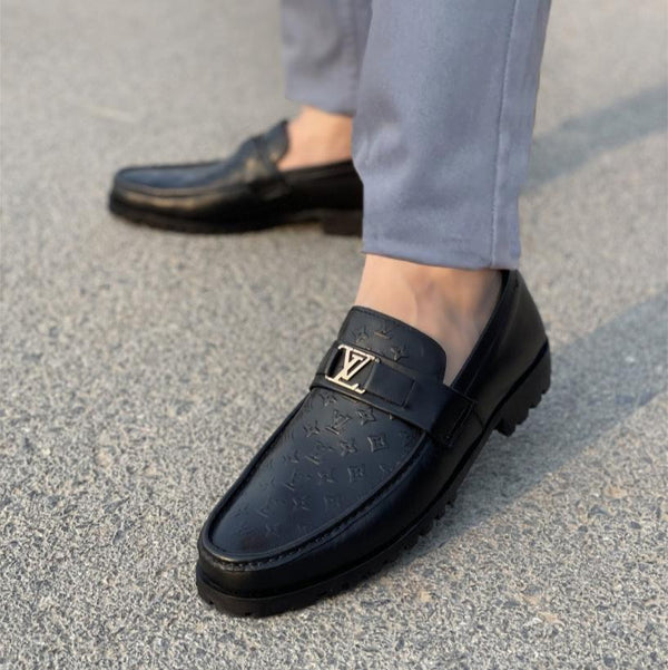 WS Pure Leather Handmade Textured Chunky Loafers WS-860
