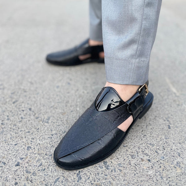 WS Pure Leather Handmade Infinity Peshawari Chappal WS-864