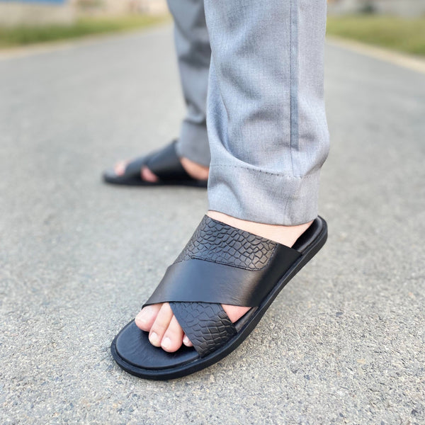 WS Pure Leather Handmade Croc Chappal WS-148