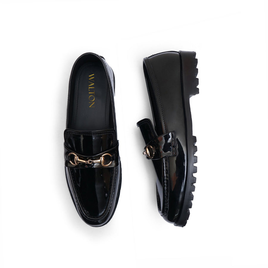 Midnight Monolith Chunky Loafers WS-419