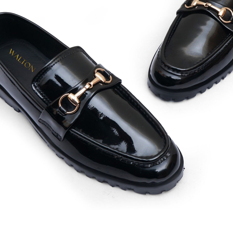 Midnight Monolith Chunky Loafers WS-419