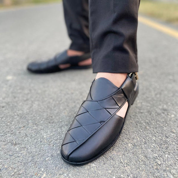 WS Pure leather Handmade BareCraft Peshawari Sandal WS-155