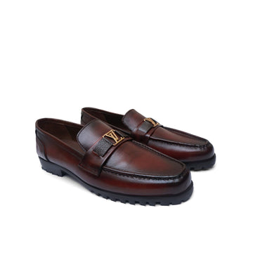 Oxblood Chunky Loafers WS-859