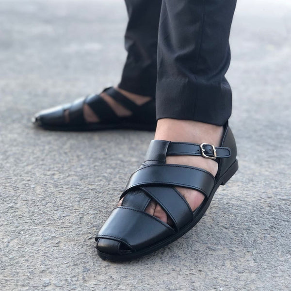Strap Black Sandal WS-669