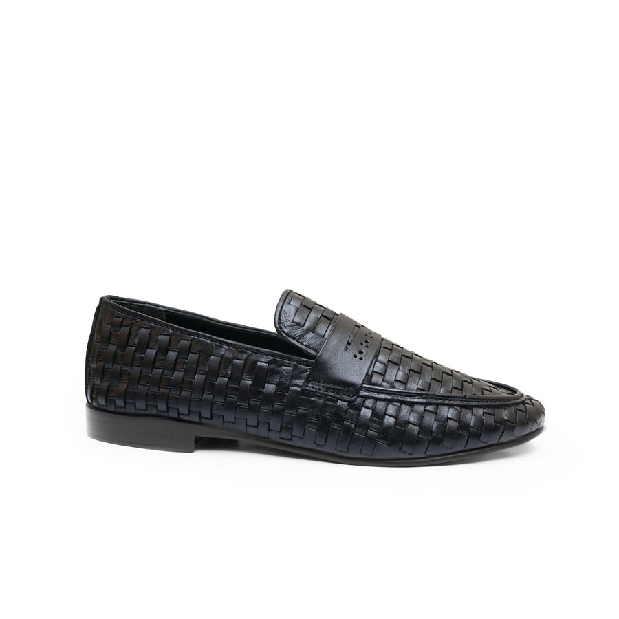 Noir Knitted Formal Shoes WS-818