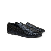 Noir Knitted Formal Shoes WS-818